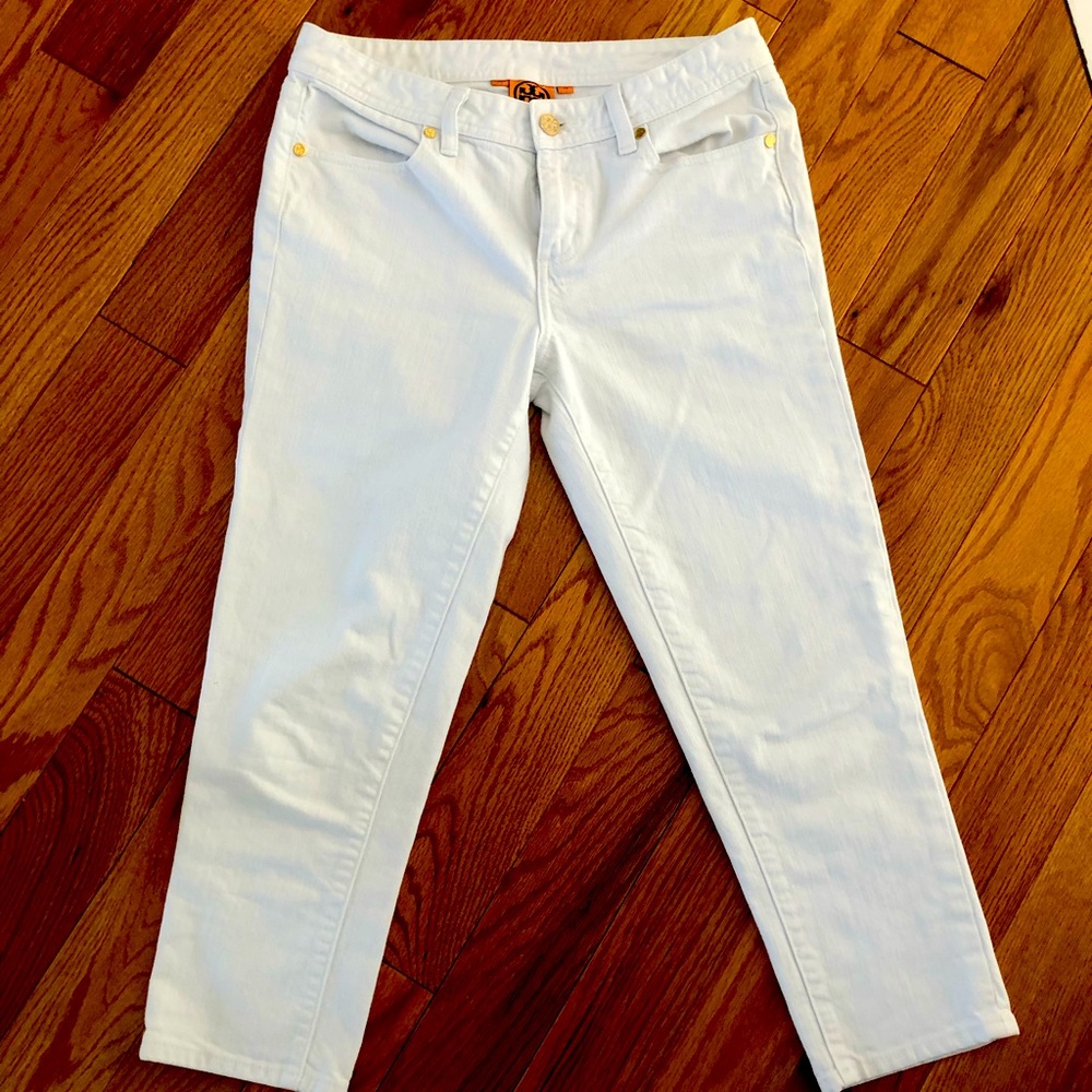 Tory Burch Cropped white jeans